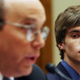 Justin Berry, right, listens Kurt Eichenwald testify before the House Energy and Commerce Committee regarding sexual exploitation of children over the Internet in Washington in 2006. (Photo: AP)